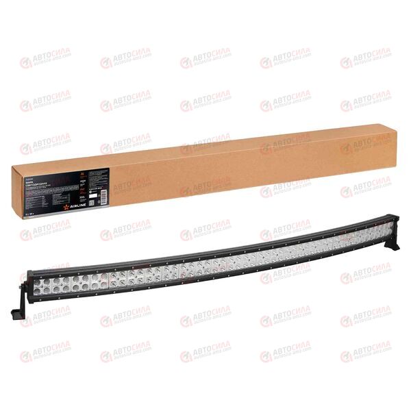 Фара с/диод (балка) двухрядная изогн 100LED комбин свет, 300W (1323х78х60) 12/24V AIRLINE