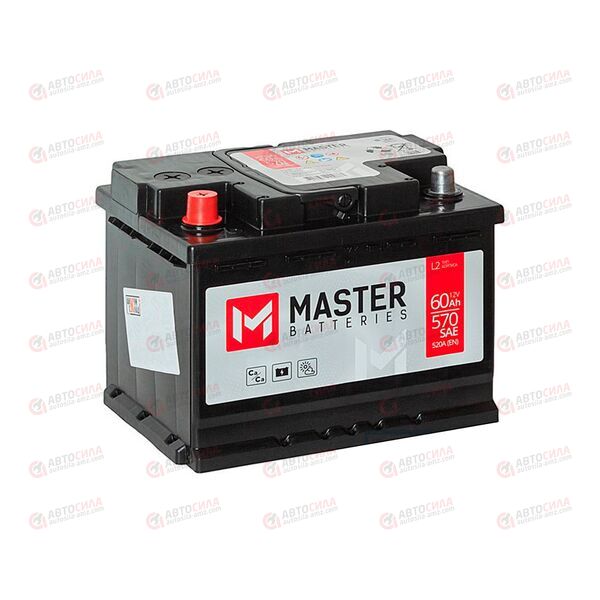 АКБ 60VL MASTER BATTERIES (R+) (0) (пт 520)(242х175х190) 2025 год